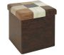 Coffre pouf pliable en polyuréthane patchwork Helsinki