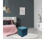 Coffre pouf pliable en velours Zig zag - THE HOME DECO FACTORY