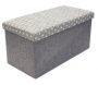 Coffre rangement banc tissu