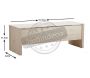 Coffre de rangement en bois brut - 5