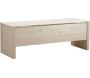 Coffre de rangement en bois brut