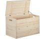 Coffre de rangement en pin brut 135 litres - 92,65