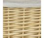 Coffres à linge en osier blanc (Lot de 3) - 119