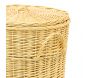 Panières à linge en osier blanc (Lot de 3) - AUB-4762