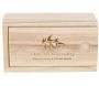 Coffret en bois avec 2 bougies Nature - CMP-2554