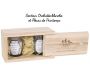 Coffret en bois avec 2 bougies Nature - 9,90