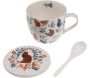 Coffret bol à soupe en porcelaine imprimé Léo