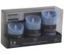 Coffret 3 bougies à LED parfumées avec télécommande