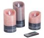 Coffret 3 bougies à LED parfumées avec télécommande - AUBRY GASPARD
