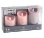 Coffret 3 bougies à LED parfumées avec télécommande