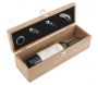 Coffret pour bouteille de vin avec accessoires