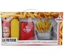 Coffret coupe frites paniers et pousses sauces - TOTALLY ADDICT