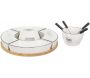 Coffret fondue avec support en bambou Fondue party - 6