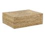 Coffret rectangulaire en rotin naturel