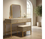 Coiffeuse en bois de pin avec miroir et tabouret Luxury - MAURO FERRETTI