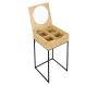 Coiffeuse compacte en bois Abott