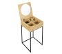 Coiffeuse compacte en bois Abott - 5