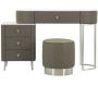 Coiffeuse effet matelassé avec tabouret Sharon - 529