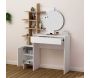Coiffeuse avec rangement et miroir Mup - HANAH HOME