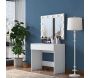 Coiffeuse avec rangements er miroir Beauty - HANAH HOME