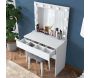 Coiffeuse avec rangements er miroir Beauty - 6