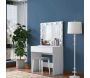 Coiffeuse avec rangements er miroir Beauty - HANAH HOME