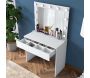 Coiffeuse avec rangements er miroir Beauty - HANAH HOME