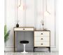 Coiffeuse avec tiroirs en aggloméré Lizbon - HANAH HOME