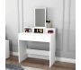 Coiffeuse 2 tiroirs avec miroir Luna - 6