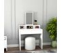 Coiffeuse 2 tiroirs avec miroir Luna - HANAH HOME