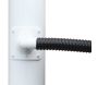 Collecteur d'eau blanc pour gouttière circulaire