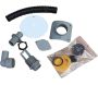Collecteur d'eau gris pour gouttière circulaire - ALU-0105