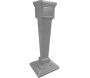 Colonne pour boîte aux lettres en aluminium grand modèle 1950