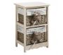 Commode 2 tiroirs Hippopotames