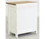 Commode 13 tiroirs en acajou naturel et blanc - 6