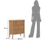 Commode en bois Goteborg 80.5 x 47 x 82 cm - MAU-0653