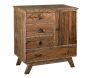 Commode en bois recyclé et métal
