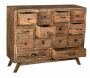 Commode en bois recyclé et métal 14 tiroirs - AUB-4239