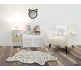 Commode en bois teinté blanc et naturel - AUBRY GASPARD