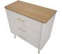 Commode en bois 3 tiroirs Matera 78 x 37 x 80 cm - 6