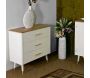 Commode en bois 3 tiroirs Matera 78 x 37 x 80 cm - MAURO FERRETTI
