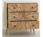 Commode en manguier sculpté SUNRISE - AUBRY GASPARD