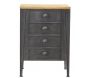 Commode en métal et sapin - 439