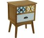 Commode 2 tiroirs en bois Aqua