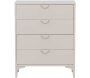 Commode 4 tiroirs en métal beige Piring - 289