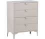 Commode 4 tiroirs en métal beige Piring