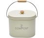 Composteur de cuisine ovale en métal avec filtre 7 litres - GUILLOUARD