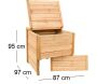 Composteur de jardin en bois Douglas du Morvan PEFC - ESA-0113