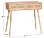 Console en MDF et rotin tressé Roro - OPJET