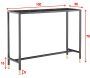 Console en acier et verre Dipp - VEN-0112